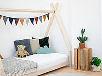 Cama infantil de madera NAKANA en forma de tipi