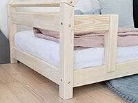 Cama de casa para niños TAHUKA en forma de tipi con protector de cama integrado