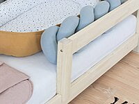 Cama de casa para niños TAHUKA en forma de tipi con protector de cama integrado
