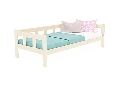 Fence cama individual de madera con lateral