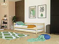 Safe cama individual con barra de protección Safe cama individual con barra de protección