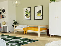 Safe cama individual con barra de protección Safe cama individual con barra de protección