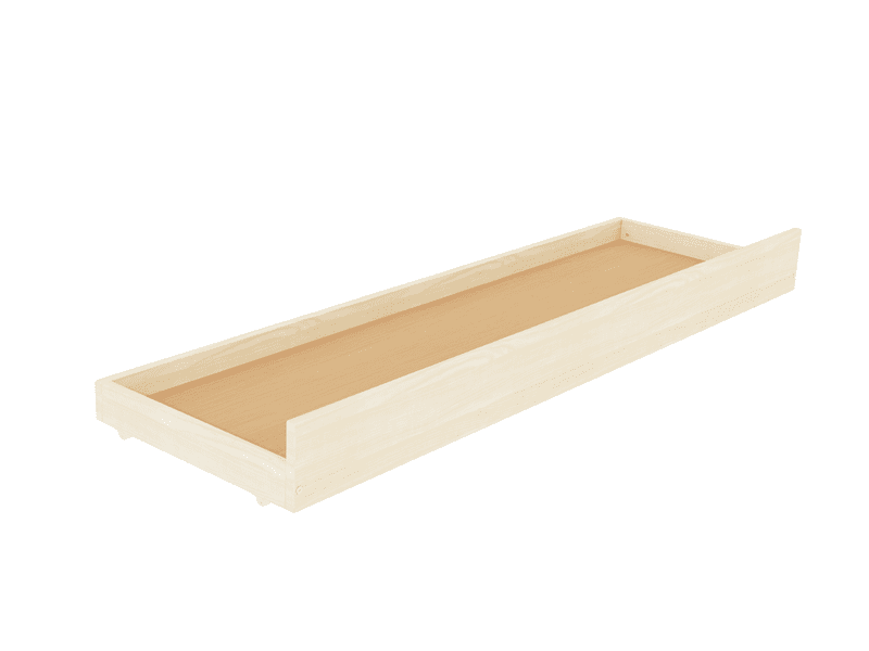 Storage cajón de madera con ruedas bajo la cama Storage cajón de madera con ruedas bajo la cama