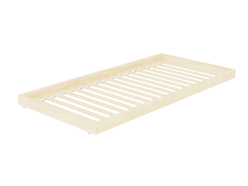 Sleep sommier de madera con ruedas debajo de la cama Sleep sommier de madera con ruedas debajo de la cama