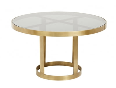 Luxury mesa de centro dorada