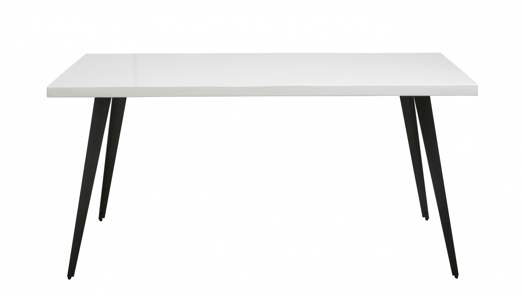 Mesa con diseño de espiga Blanca