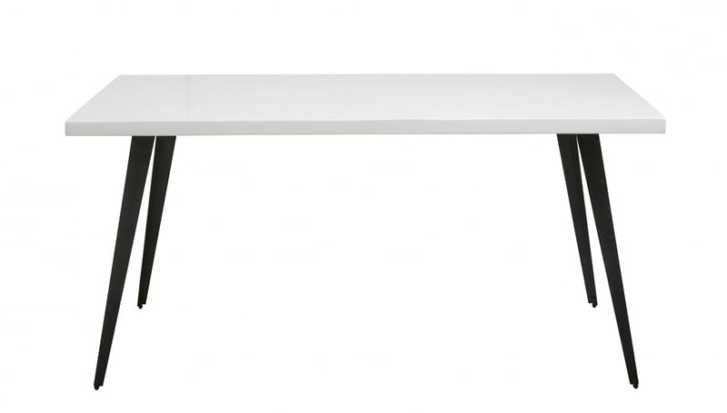 Mesa con diseño de espiga Blanca Mesa con diseño de espiga Blanca