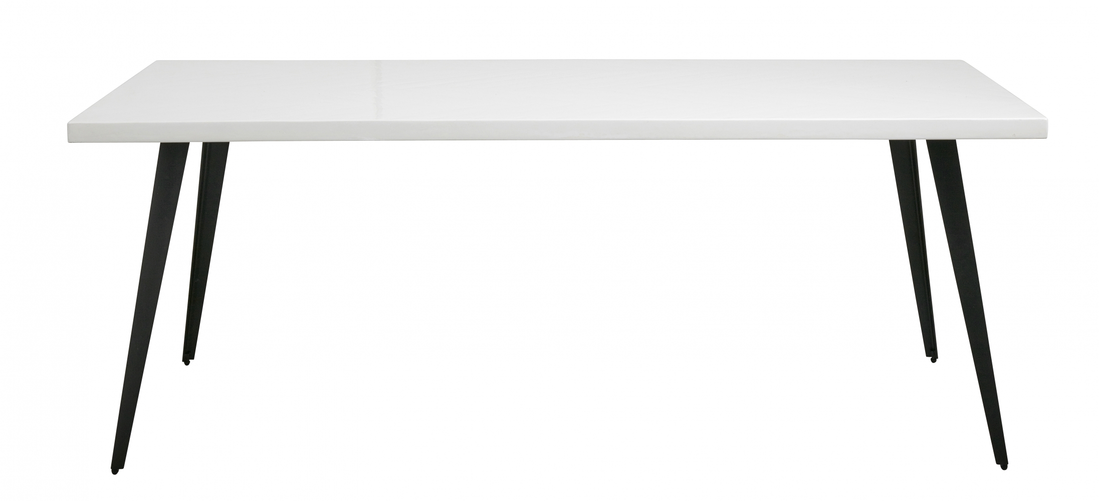 Mesa con diseño de espiga Blanca