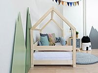 Cama infantil de madera TERY con barra seguridad Cama infantil de madera TERY con barra seguridad