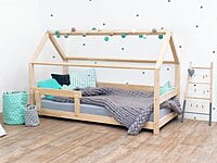 Cama infantil de madera TERY con barra seguridad