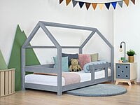 Cama infantil de madera TERY con barra seguridad Cama infantil de madera TERY con barra seguridad