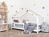 Cama Casita infantil Lucky con barandilla lateral Cama Casita infantil Lucky con barandilla lateral