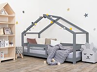 Cama Casita infantil Lucky con barandilla lateral Cama Casita infantil Lucky con barandilla lateral