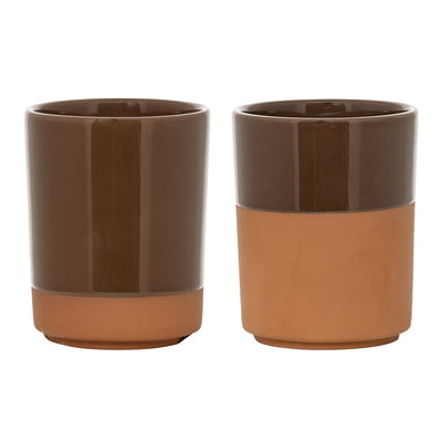 Terracota set de tazas S/2