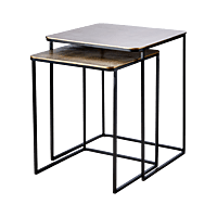 Mesa nido cuadrada set de 2 Carter