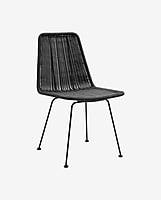 Irony silla de comedor exterior negra