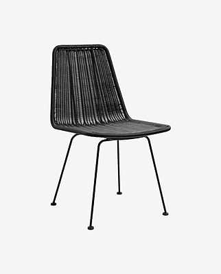 Irony silla de comedor exterior negra