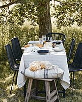 Irony silla de comedor exterior negra