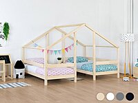 Cama casita de madera doble VILLY Cama casita de madera doble VILLY