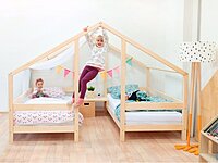 Cama casita de madera doble VILLY Cama casita de madera doble VILLY