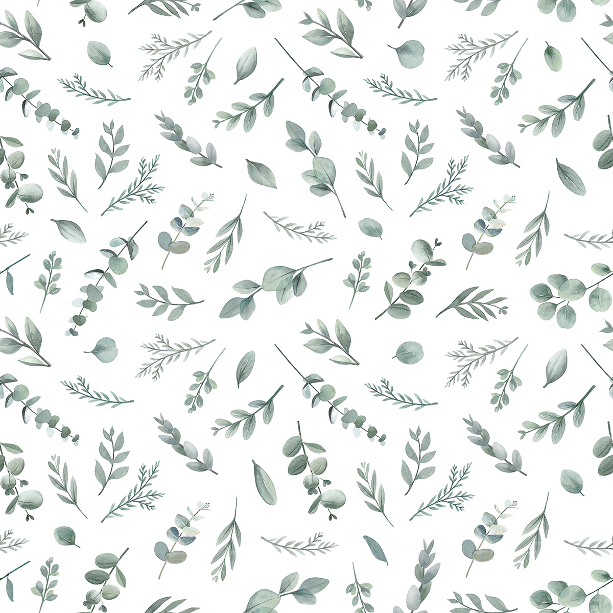 Papel pintado infantil - Follaje naturaleza Papel pintado infantil - Follaje naturaleza