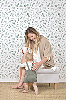 Papel pintado infantil - Follaje naturaleza Papel pintado infantil - Follaje naturaleza