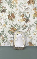 Papel pintado infantil - Animales del bosque (fondo beige)