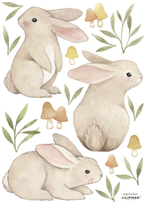Conejos -  Vinilos para habitaciones infantiles