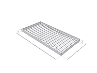 Sleep sommier de madera con ruedas debajo de la cama Sleep sommier de madera con ruedas debajo de la cama