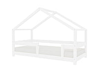 Cama Casita infantil Lucky con barandilla lateral Cama Casita infantil Lucky con barandilla lateral