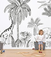 DINOSAURUS Papel Pintado MURAL (400 X 248 CM) - Período Jurásico