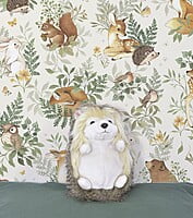 Papel pintado infantil - Animales del bosque (fondo beige)