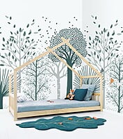 M. FOX Papel Pintado MURAL (200 X 248 CM) - BLUE FOREST