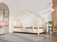 Cama Casita infantil Lucky con barandilla lateral Cama Casita infantil Lucky con barandilla lateral