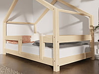 Cama Casita infantil Lucky con barandilla lateral