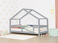 Cama Casita infantil Lucky con barandilla lateral