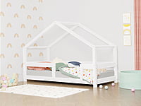 Cama Casita infantil Lucky con barandilla lateral Cama Casita infantil Lucky con barandilla lateral