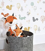 WOODLAND Papel Pintado (50 CM X 10 M) - Ardillas y Madera WOODLAND Papel Pintado (50 CM X 10 M) - Ardillas y Madera