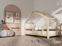 Cama Casita infantil Lucky con barandilla lateral